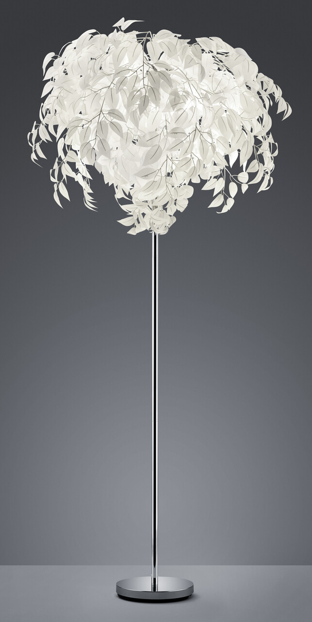 Lampadar Leavy, RL, 70x180 cm, 28W, 3x E14, metal, alb/argintiu - imagine 6